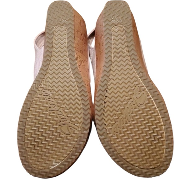 SKETCHERS cork luxe foam pink wedges size 10 M shoes 2.5”in wedge heel Pre Loved - Picture 8 of 13